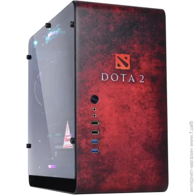  Qube EAGLE Aluminum Black Printed Dota 2 red (QBX3M_WBNU3PD2R)