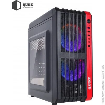 Корпус Qube QBM43 Black (QBM43_W5NU3) Корпус Qube QBM43 Black (QBM43_W5NU3)