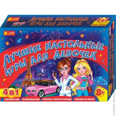 Настольная игра Ranok Creative 1989 4в1 Настольная игра Ranok Creative 1989 4в1