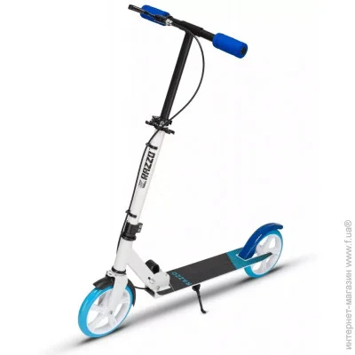 Самокат Трюковий Razzo City White/Blue з ручним гальмом (HUL1-200) двоколісний Самокат Трюковий Razzo City White/Blue з ручним гальмом (HUL1-200) двоколісний