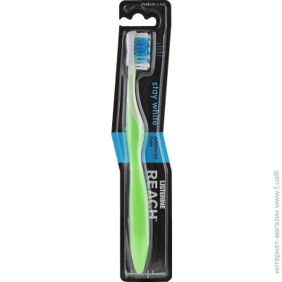 Зубная щетка Reach Stay White, жесткая (3574660483086) купить в Киеве ...
