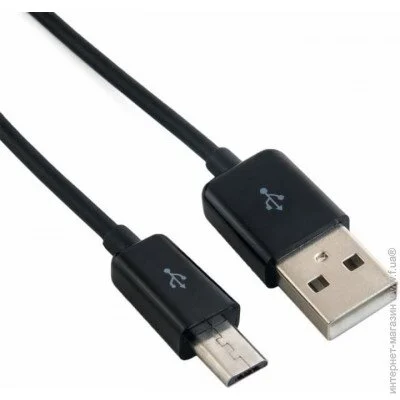  Real-El Premium USB A-Micro USB Fabric, 2m, black
