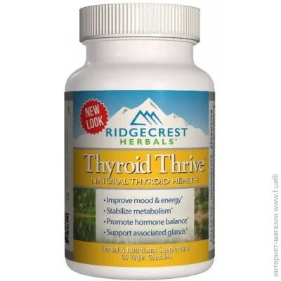   Ridgecrest Herbals Thyroid Thrive 60 Veg Caps RCH191 (000004383)