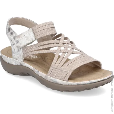 Сандалії літні жіночі Rieker р.38 бежевий (060196-38) Сандалії літні жіночі Rieker р.38 бежевий (060196-38)