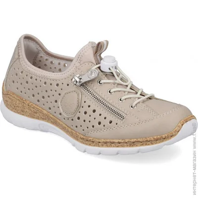 Сникерсы Rieker Сникерсы весенние женские Rieker р.40 бежевый (089333-40) Сникерсы Rieker Сникерсы весенние женские Rieker р.40 бежевый (089333-40)