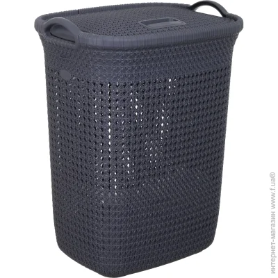 RIO Кошик для білизни KNIT 65 л 439х357х583 мм коричневий RIO Кошик для білизни KNIT 65 л 439х357х583 мм коричневий