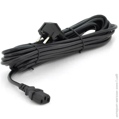   C13 10,0m PC-186 CEE7/17-C13 0.75mm 3 pinblack Ritar (PC-186 CEE7/17-C13-10,0)