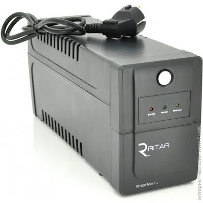     Ritar RTP800 (480W) Proxima-L, LED, AVR, 2st, 2xSCHUKO socket, 1x12V9Ah, plastik Case (370 * 145 * 225) (05846)