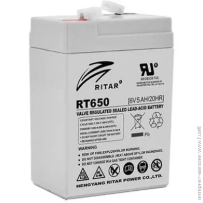    Ritar RT650 6V/5Ah AGM