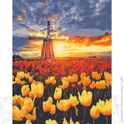 Картина за номерами Riviera Blanca Голландія 40x50 см (RB-0032) Картина за номерами Riviera Blanca Голландія 40x50 см (RB-0032)