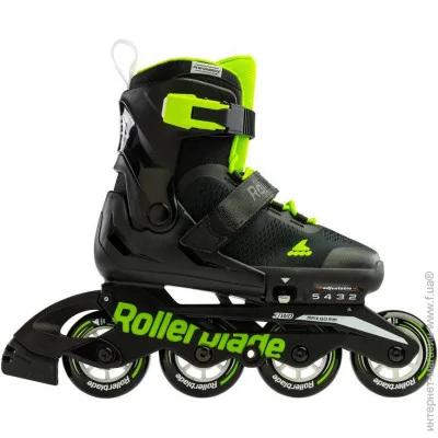   Rollerblade Microblade 2023 33-36.5 Black/Green (1012-07221900-T83-33-36.5)
