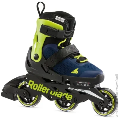   Rollerblade  Microblade 3WD 36.5-40.5 Pacific Blue/Lime (1012-07221700-159-36.5-40)
