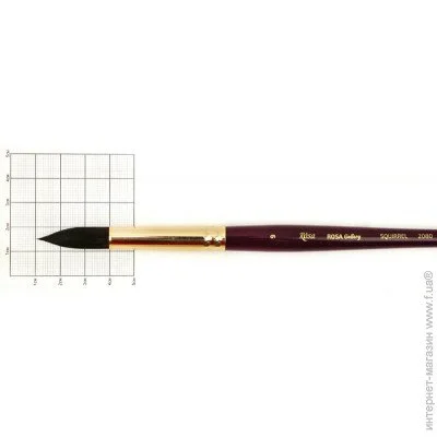 Rosa Gallery Кисть Белка круглая, 2080, № 9 Rosa Gallery Кисть Белка круглая, 2080, № 9