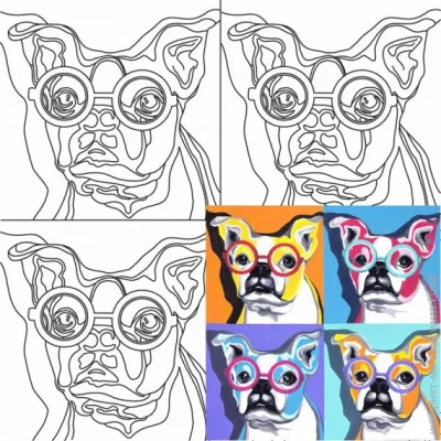 Rosa Start      Pop Art Dog