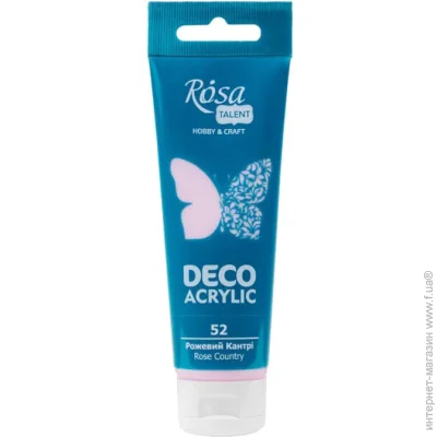 Rosa Talent Краска акриловая Розовая кантри матовая 322252 75 мл Rosa Talent Краска акриловая Розовая кантри матовая 322252 75 мл