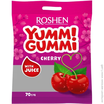   Roshen yummi gummi cherry 70 