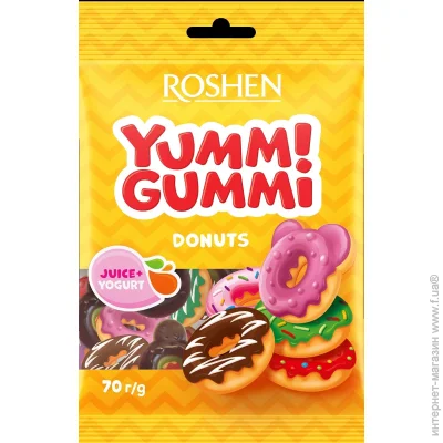   Roshen Yummi Gummi Donuts 70 