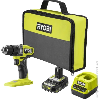 Дриль-шуруповерт акумуляторний Ryobi ONE+  HP RPD18C1-1C20G (5133006525) Дриль-шуруповерт акумуляторний Ryobi ONE+  HP RPD18C1-1C20G (5133006525)