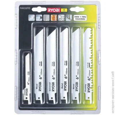      Ryobi RAK06RB,  6 ,     (5132002547)