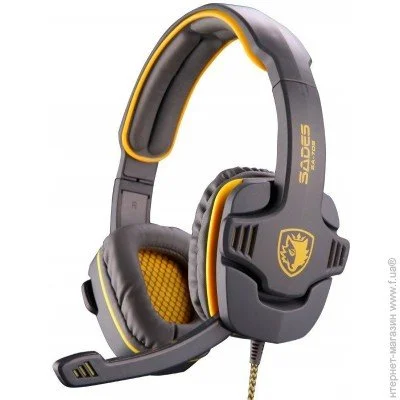 Навушники Sades SA708 Grey/Yellow Навушники Sades SA708 Grey/Yellow