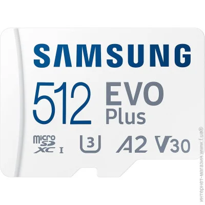   MICRO SDXC EVO+ 512GB V30 W/A MB-MC512KA/EU SAMSUNG