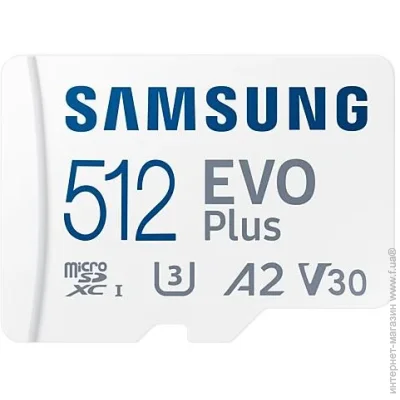   MEMORY MICRO SDXC EVO+ 512GB/V30 W/A MB-MC512SA/EU SAMSUNG (MB-MC512SA/EU)