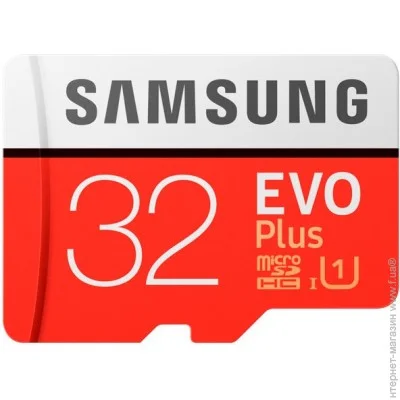   Samsung microSDHC 32GB Class 10 UHS-I Evo Plus + SD  (MB-MC32GA/RU)