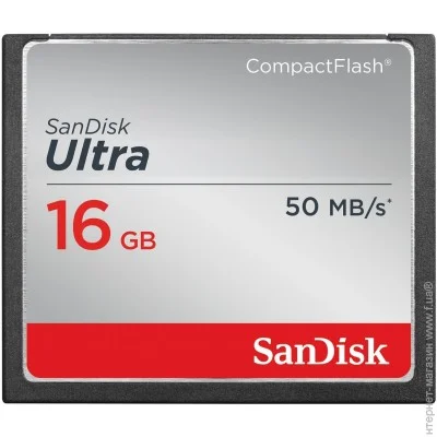   Sandisk CompactFlash 16GB Ultra (SDCFHS-016G-G46)