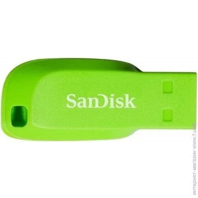  USB 2.0 Sandisk Cruzer Blade 16GB Green Electric (SDCZ50C-016G-B35GE)
