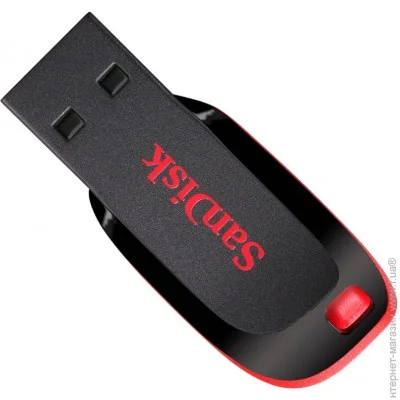  USB 2.0 Sandisk Cruzer Blade 16GB Black/Red (SDCZ50-016G-B35)