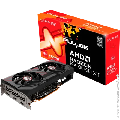  Sapphire PULSE AMD RADEON RX 9060 XT GAMING OC 16GB DUAL HDMI / DP (11350-03-20G)