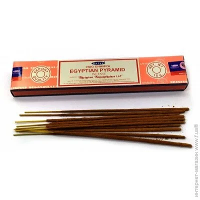 Аромапалички Satya Аромат для дому Єгипетські Піраміди, пилкова пахощі (33789) Аромапалички Satya Аромат для дому Єгипетські Піраміди, пилкова пахощі (33789)