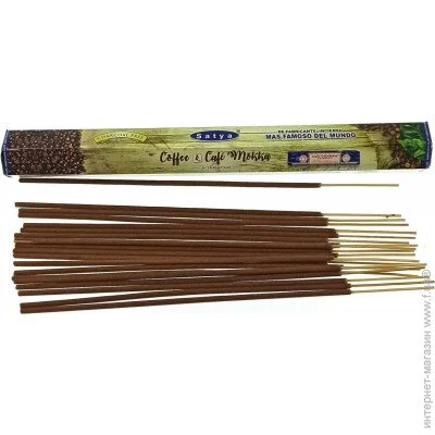 Аромапалички Satya Аромат для дому Кава та Мокко Пилковий аромат Аромапалочки (34228) Аромапалички Satya Аромат для дому Кава та Мокко Пилковий аромат Аромапалочки (34228)