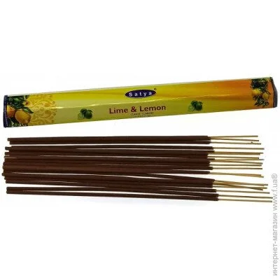 Satya Аромат для дома Лайм и Лимон Пыльцовое благовоние Аромапалочки (34230) Satya Аромат для дома Лайм и Лимон Пыльцовое благовоние Аромапалочки (34230)