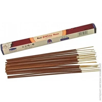 Аромапалички Satya Аромат для дому Червона та Біла Троянда Пилковий пахощі Аромапалочки (34235) Аромапалички Satya Аромат для дому Червона та Біла Троянда Пилковий пахощі Аромапалочки (34235)