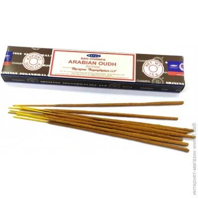 Аромапалочки Satya Аромат для дома Arabian Oudh, Благовоние (33799) Аромапалочки Satya Аромат для дома Arabian Oudh, Благовоние (33799)