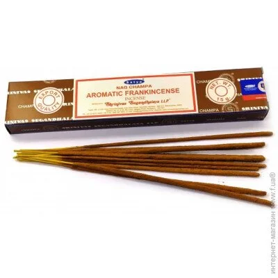 Аромапалички Satya Аромат для дому Ароматний Ладан (Aromatic Frankincense), пилкова пахощі (33787) Аромапалички Satya Аромат для дому Ароматний Ладан (Aromatic Frankincense), пилкова пахощі (33787)