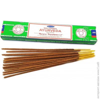 Аромапалички Satya Аромат для дому Ayurveda (Аюрведа) Масала пахощі (32489) Аромапалички Satya Аромат для дому Ayurveda (Аюрведа) Масала пахощі (32489)