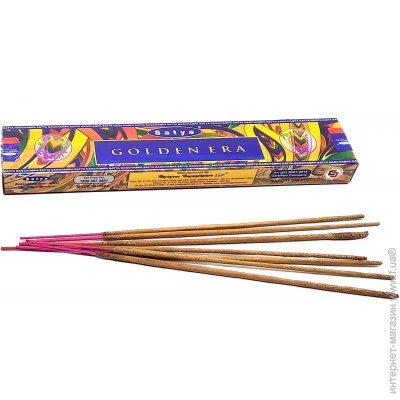 Аромапалочки Satya Аромат для дома Golden Era 12 шт Масала благовоние (32433) Аромапалочки Satya Аромат для дома Golden Era 12 шт Масала благовоние (32433)