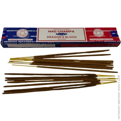 Satya Аромат для дома Nag Champa Dragon Blood Пыльцовое благовоние Аромапалочки (36266) Satya Аромат для дома Nag Champa Dragon Blood Пыльцовое благовоние Аромапалочки (36266)