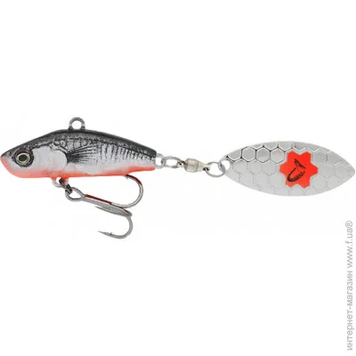  Savage Gear - 3D Sticklebait Tailspin 73mm 13.0g Black Red (76815)