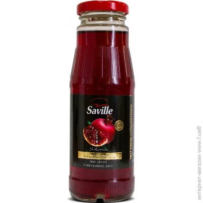 Сік Saville Гранатовий 100% без цукру у склі 0.25 л (4760065707783) Сік Saville Гранатовий 100% без цукру у склі 0.25 л (4760065707783)