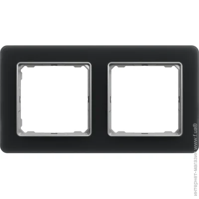 Рамка двухместная Schneider Electric Sedna Elements универсальная черное стекло SDD362802 Рамка двухместная Schneider Electric Sedna Elements универсальная черное стекло SDD362802