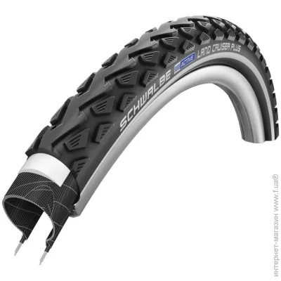 Schwalbe  28x2.15 55-622 Land Cruiser Plus PunctureGuard TwinSkin B/B+ RT HS450 Green Compound (1084-TIR-41-44)