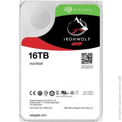   Seagate SATA 16TB (ST16000VN001) IronWolf