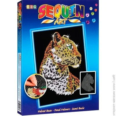 Sequin Art Blue. Leopard (SA1208)