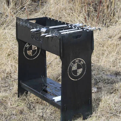 Shop-Pan Мангал високий автоматичний з гравіюванням на 12 шампурів Shop-Pan Мангал високий автоматичний з гравіюванням на 12 шампурів