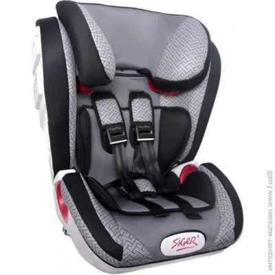  Siger Art  Isofix 1/2/3 Grey Maze (KRES1515)  1/2/3 (9-36 )