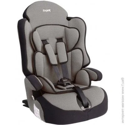  Siger  Isofix Grey Black (KRES0148)  1/2/3 (9-36 )