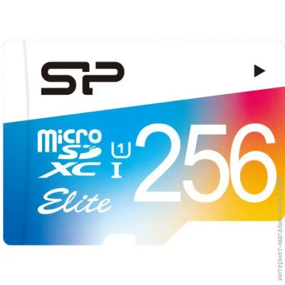  ' Silicon-Power MicroSDXC card 256G C10 UHS-I SILICON POWER Elite + adapter (SP256GBSTXBU1V10SP)
